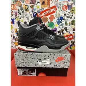 Size 7.5 - Air Jordan 4 Retro Bred Reimagined 100% Authentic!